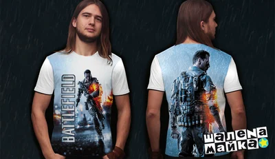 Футболки с полной запечаткой: Battlefield